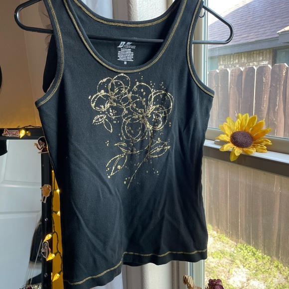 y2k Prospirit athletic gear black and gold tank - Picture 12 of 14
